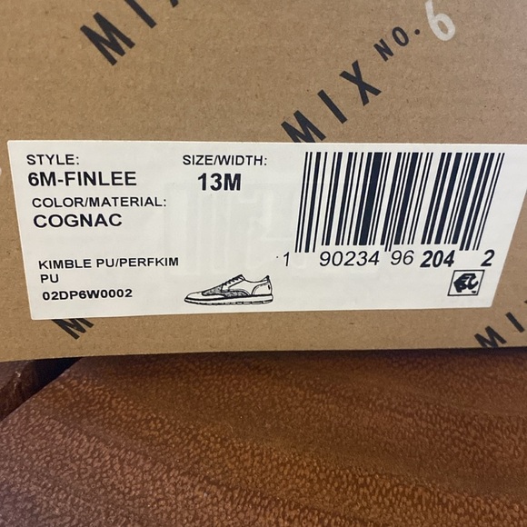 Mix No. 6 Men's Cognac Oxford Shoes/ Size 13M/ NWT - Picture 7 of 7